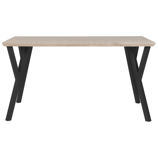 Mesa de jantar BRAVO Castanho claro 140 cm 80 cm
