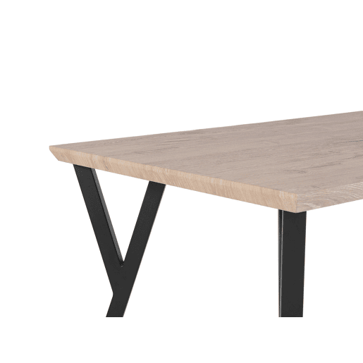 Mesa de jantar BRAVO Castanho claro 140 cm 80 cm