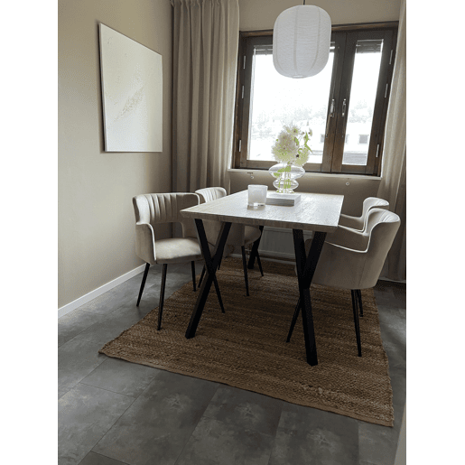 Mesa de jantar BRAVO Castanho claro 140 cm 80 cm