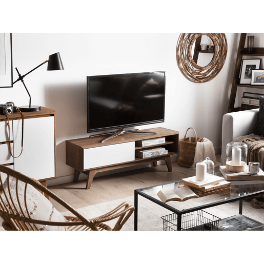 Móvel de TV BUFFALO CastanhoBranco
