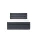 Beliani Cama con somier Poliéster VALBONNE 171x216 Beliani Cama con somier Poliéster VALBONNE 171x216 Gris Oscuro