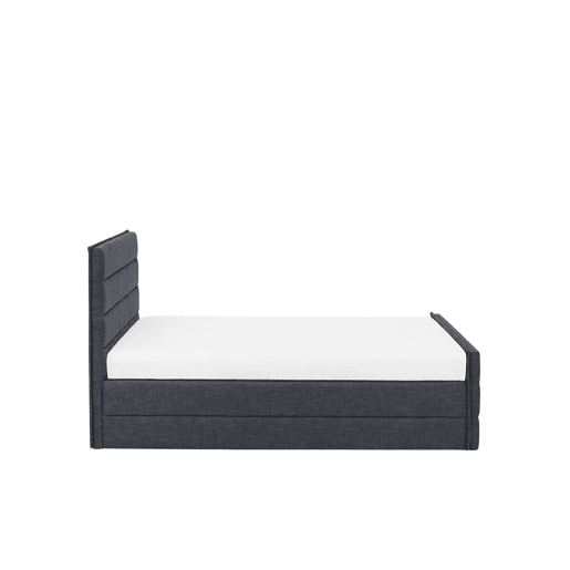 Cama Tecido VALBONNE 160 x 200 cm Cinzento escuro