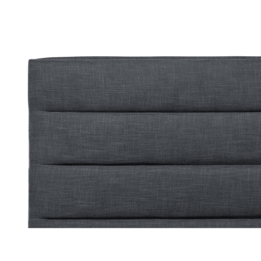 Cama Tecido VALBONNE 160 x 200 cm Cinzento escuro