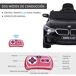 Coche Eléctrico PP, Acero HOMCOM Coche Eléctrico PP, Acero HOMCOM Negro