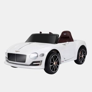 HomCom Carro elétrico com controle remoto 2 velocidades com faróis musica licencia de Bentley GT para crianças acima de 3 anos 108x60x43 cm Branco