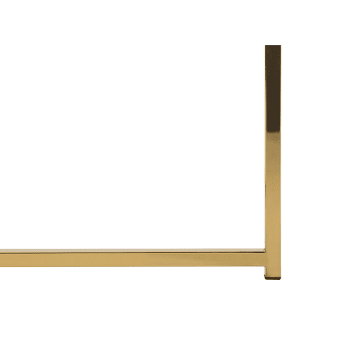 Mesa de centro QUINCY Vidro de segurança (temperado) MármoreDourado