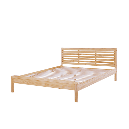 Cama Pinho CARNAC 160 x 200 cm Castanho claro