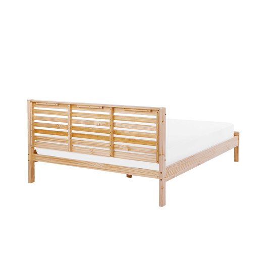 Cama Pinho CARNAC 160 x 200 cm Castanho claro