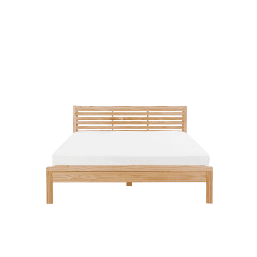 Cama Pinho CARNAC 160 x 200 cm Castanho claro