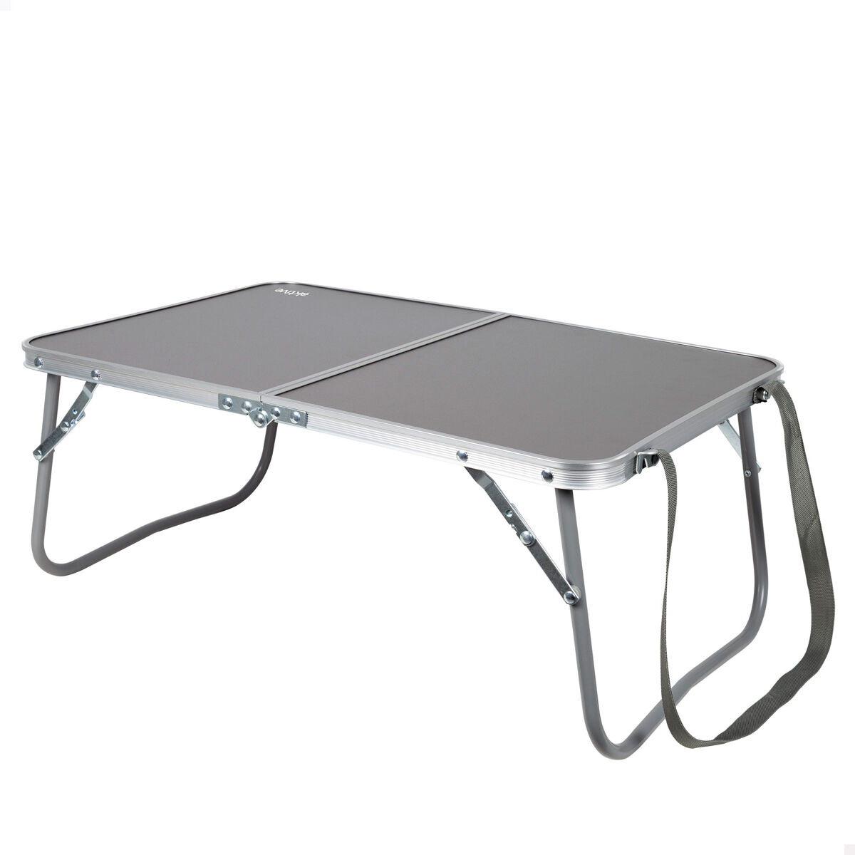 Mesa plegable camping antracita c/asas transporte Aktive