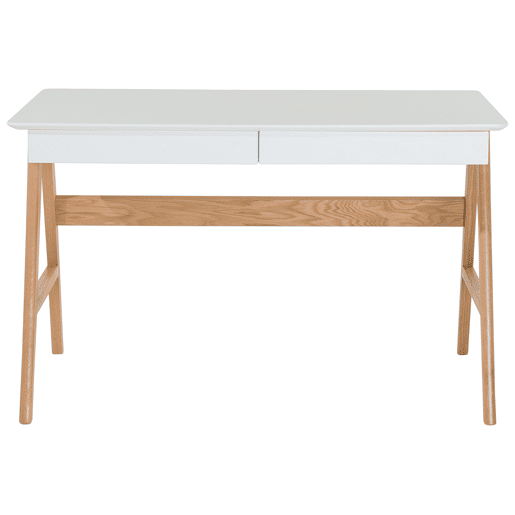 Secretária SHESLAY Branco 120 cm 70 cm com arrumação