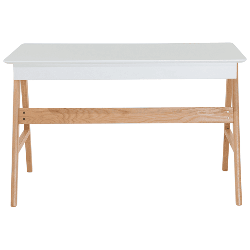 Secretária SHESLAY Branco 120 cm 70 cm com arrumação