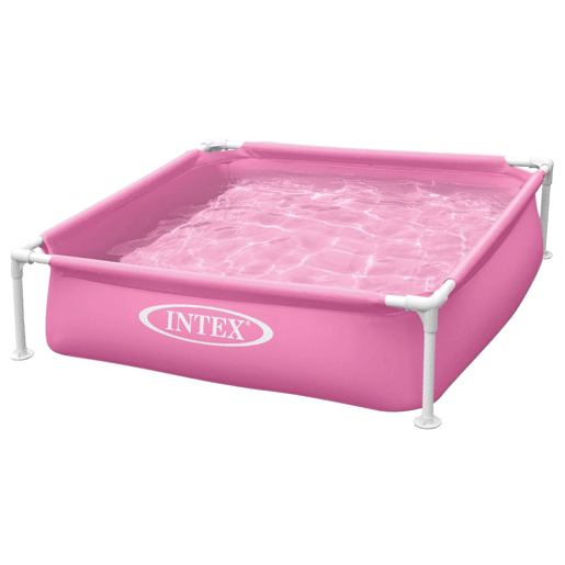 Piscina Mini Frame quadrada desmontável rosa INTEX Piscina Mini Frame quadrada desmontável rosa INTEX