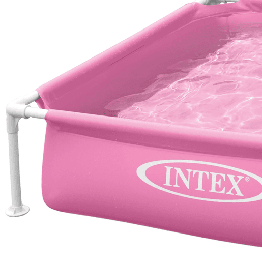 Piscina Mini Frame quadrada desmontável rosa INTEX Piscina Mini Frame quadrada desmontável rosa INTEX