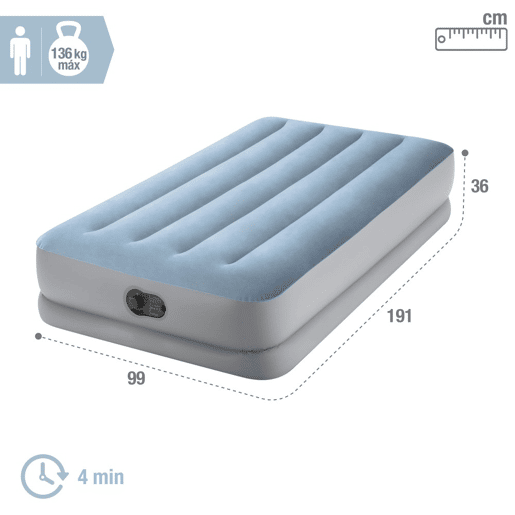 Colchão inflável de solteiro Tamanho M Plus Mid-Rise Comfort INTEX