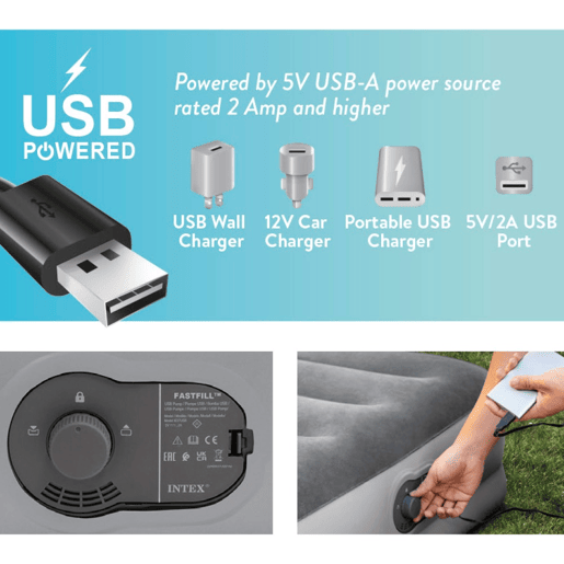 Colchão inflável de solteiro Tamanho M Plus Mid-Rise Comfort INTEX