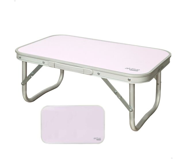 Mesa baja de aluminio para camping aktive