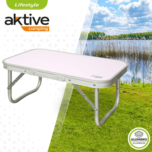 Mesa baixa de alumínio para camping Aktive Mesa baixa de alumínio para camping Aktive