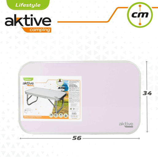 Mesa baixa de alumínio para camping Aktive Mesa baixa de alumínio para camping Aktive