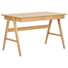 Secretária SHESLAY Castanho claro 120 cm 70 cm com arrumação