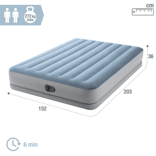 Colchão inflável duplo Tamanho M Plus Mid-Rise Comfort INTEX