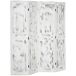 Biombo Separador Madera de Paulownia, MDF HOMCOM Biombo Separador Madera de Paulownia, MDF HOMCOM Blanco