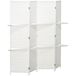 Biombo Separador Cuerda de Papel, Bambú, Madera de Pino HOMCOM Biombo Separador Cuerda de Papel, Bambú, Madera de Pino HOMCOM Blanco