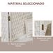 Biombo Separador Cuerda de Papel, Bambú, Madera de Pino HOMCOM Biombo Separador Cuerda de Papel, Bambú, Madera de Pino HOMCOM Blanco