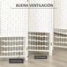 Biombo Separador Fibra de Papel, Madera de Álamo HOMCOM Biombo Separador Fibra de Papel, Madera de Álamo HOMCOM Blanco