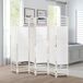 Biombo Separador Fibra de Papel, Madera de Álamo HOMCOM Biombo Separador Fibra de Papel, Madera de Álamo HOMCOM Blanco