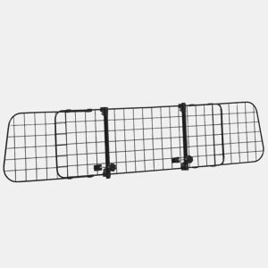 PawHut Grade de Segurança de Carro para Cães Extensível Universal Grade de Segurança para Cães com Largura Ajustável 91-152x30cm Preto