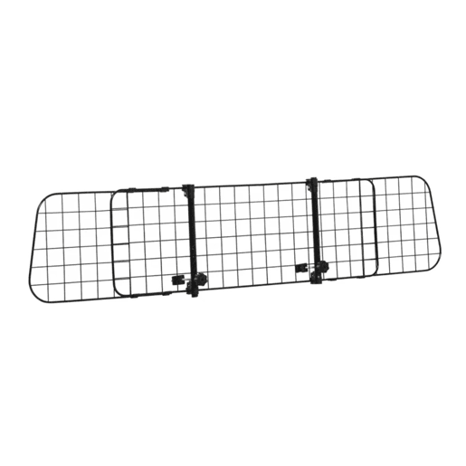 PawHut Grade de Segurança de Carro para Cães Extensível Universal Grade de Segurança para Cães com Largura Ajustável 91-152x30cm Preto