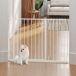 Barrera Seguridad Perro Acero, ABS PawHut Barrera Seguridad Perro Acero, ABS PawHut Blanco