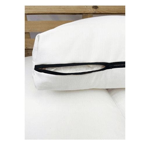 Acomoda Textil - Almofadas para sofá de 2 lugares Paletes amovíveis e laváveis 120x80cm. NÃO INCLUI PALETES (Bege) Acomoda Textil - Almofadas para sofá de 2 lugares Paletes amovíveis e laváveis 120x80cm. NÃO INCLUI PALETES (Bege)