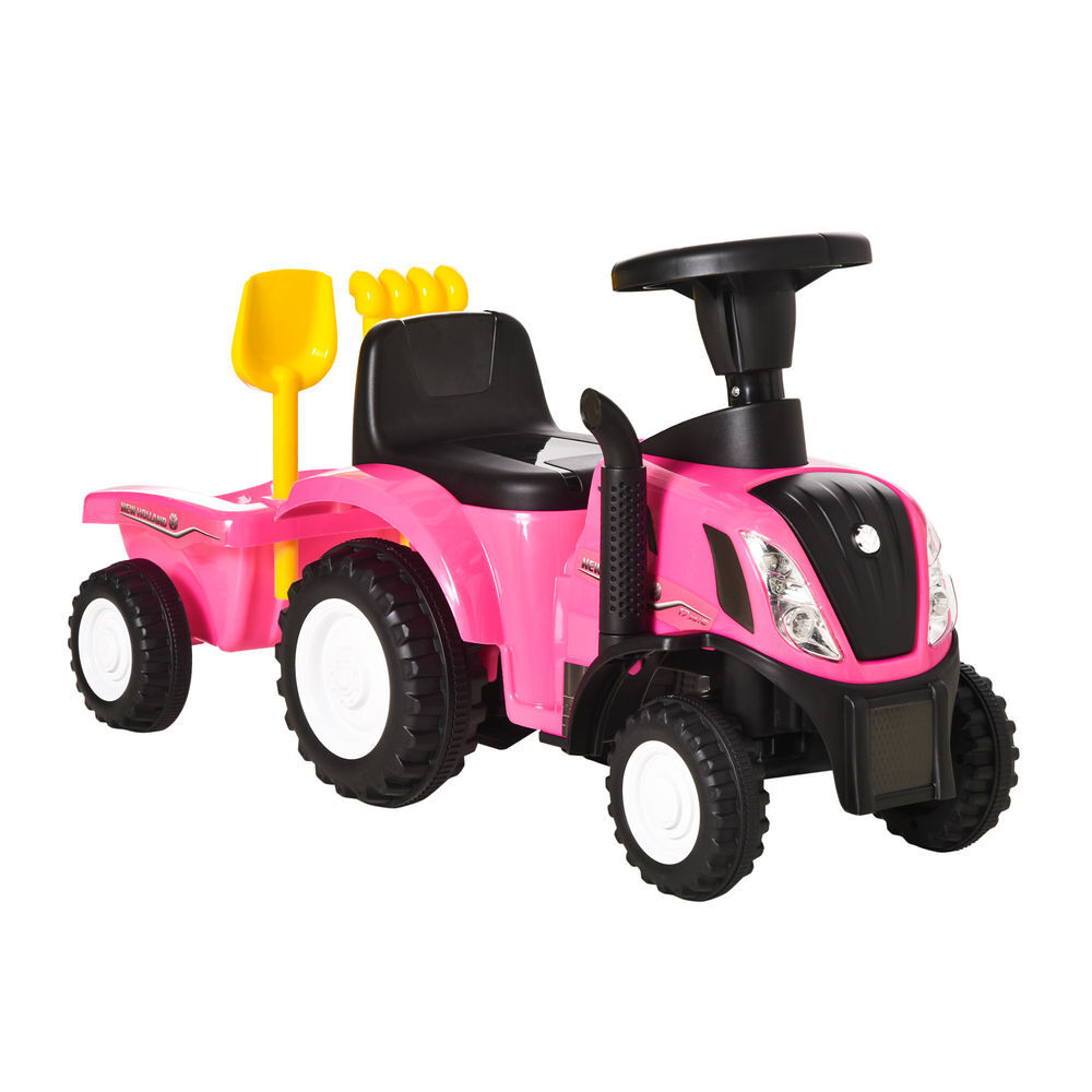 Tractor con Remolque Infantil PP, Metal HOMCOM
