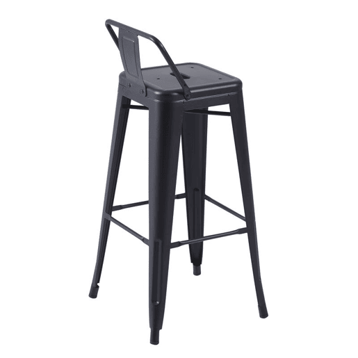 Conjunto de 4 bancos altos Tolix Preto 33 x 93 x 30 cm Conjunto de 4 bancos altos Tolix Preto 33 x 93 x 30 cm