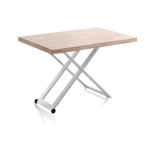 Mesa de centro elevatória Lada Branco - Carvalho 120 x 76 x 80 cm Mesa de centro elevatória Lada Branco - Carvalho 120 x 76 x 80 cm