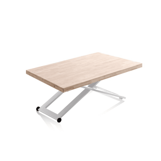 Mesa de centro elevatória Lada Branco - Carvalho 120 x 76 x 80 cm Mesa de centro elevatória Lada Branco - Carvalho 120 x 76 x 80 cm