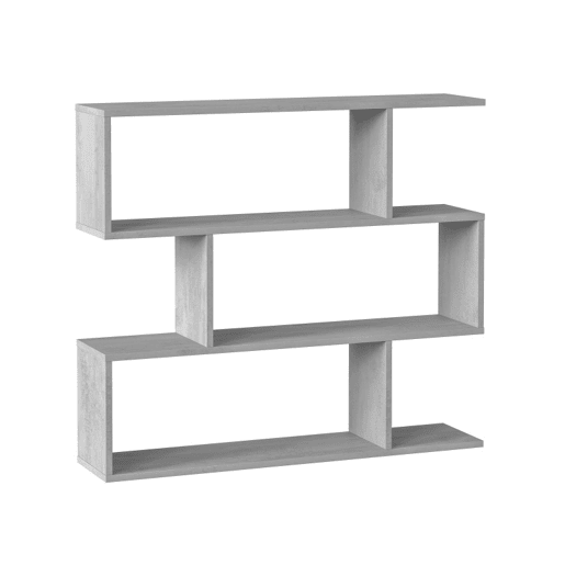 Prateleira Auxiliar Baixa Athena Sala de Estar Sala de Jantar Corredor Decoração Cor Branco e Cimento 110x97x24 cm Prateleira Auxiliar Baixa Athena Sala de Estar Sala de Jantar Corredor Decoração Cor Branco e Cimento 110x97x24 cm