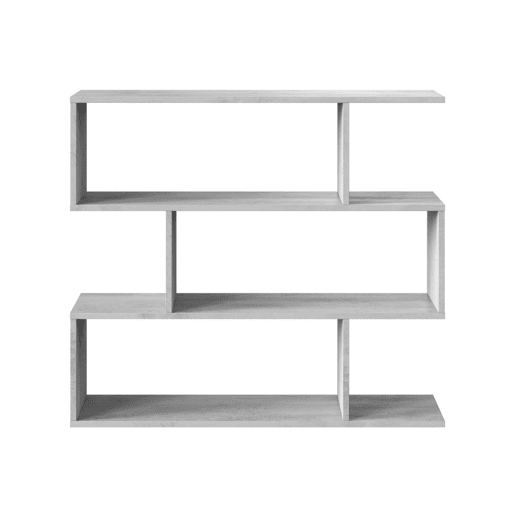 Prateleira Auxiliar Baixa Athena Sala de Estar Sala de Jantar Corredor Decoração Cor Branco e Cimento 110x97x24 cm Prateleira Auxiliar Baixa Athena Sala de Estar Sala de Jantar Corredor Decoração Cor Branco e Cimento 110x97x24 cm