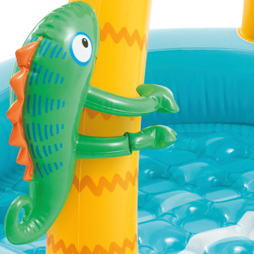 Piscina inflável tropical cpiso acolchoado, toldo e animais infláveis Ø102 cm INTEX Piscina inflável tropical cpiso acolchoado, toldo e animais infláveis Ø102 cm INTEX