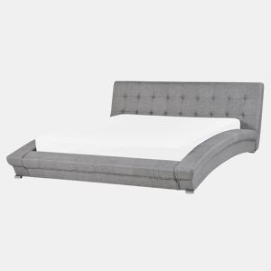 Cama Tecido LILLE 160 x 200 cm Cinzento