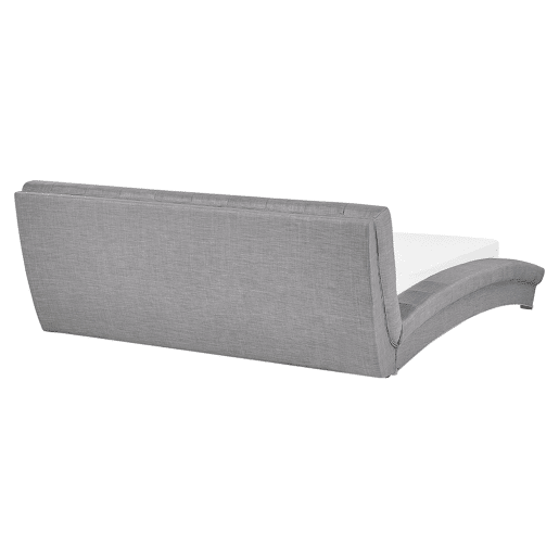 Cama Tecido LILLE 160 x 200 cm Cinzento