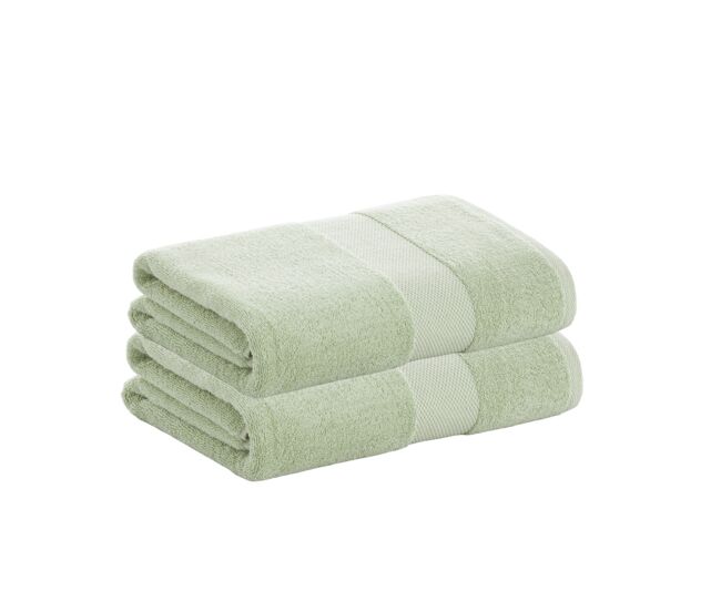 Pack 2 toallas aqua sábana de algodón donegal 100x150 cm algodón 100% de 500gr/m2 de calidad con secado extra-rápido y de tendencia para primavera-