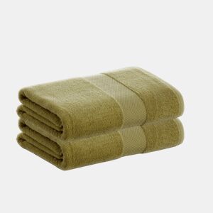 Pack 2 Toalhas de Folha 100% Algodão de 500grm2 de Qualidade com secagem extra-rápida e tendência primavera-verão