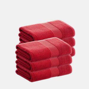 Pack 6 Toalhas de lavatório 100% Algodão de 500grm2 de Qualidade com secagem extra-rápida e tendência primavera-verão