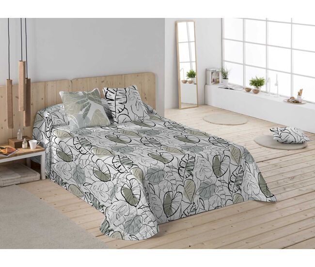 Colcha bouti monstera cama 180