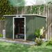 Caseta de Jardín Acero Galvanizado, PP Outsunny 280 Caseta de Jardín Acero Galvanizado, PP Outsunny 280 Gris