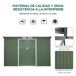 Caseta de Jardín Acero Galvanizado, PP Outsunny 280 Caseta de Jardín Acero Galvanizado, PP Outsunny 280 Gris