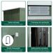 Caseta de Jardín Acero Galvanizado, PP Outsunny 280 Caseta de Jardín Acero Galvanizado, PP Outsunny 280 Gris
